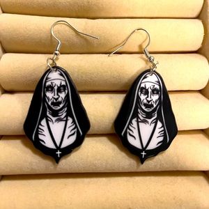 The Nun Acrylic Earrings